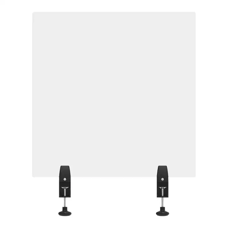 Stand Up Desk Store ReFocus Acrylic Divider Partition Sneeze Guard Shield for Desks, Tables, and Cubicle Walls