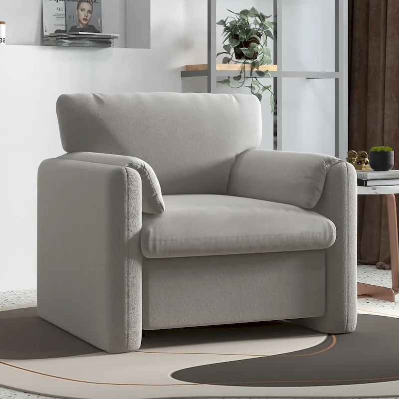 Upholstered Accent Chair Armchair Single Sofa