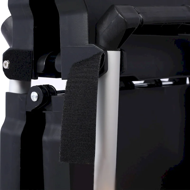 3-Tier Folding Collapsible Service Cart, 50 Lb Load Capacity per Shelf - 25.6Lx15.4Wx32.7H