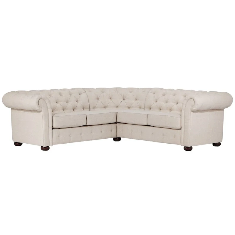 Knightsbridge Scrolled Arm Chesterfield Sectional by iNSPIRE Q Artisan