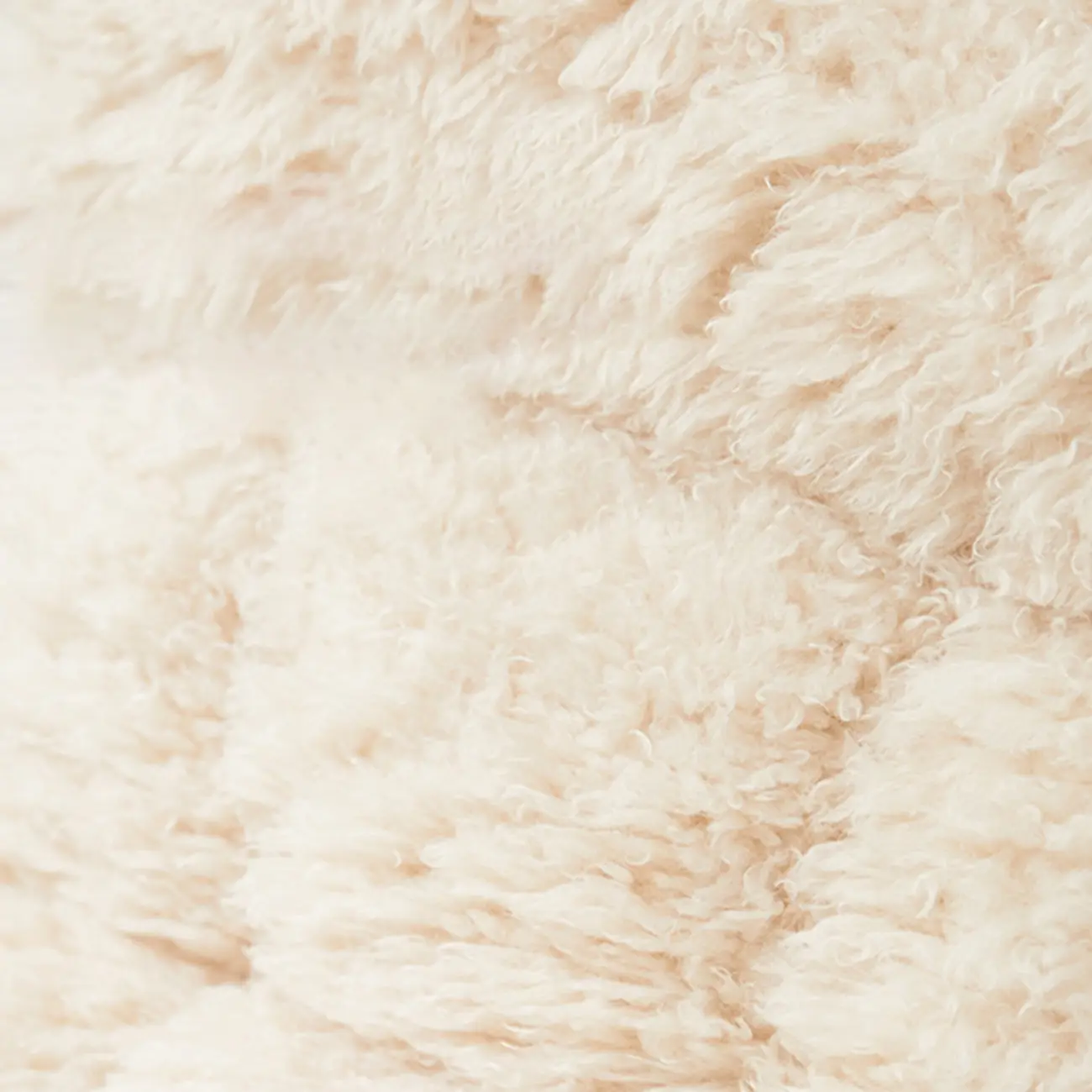 Modern Cotton Upholstered Metal Rocking Chair in White