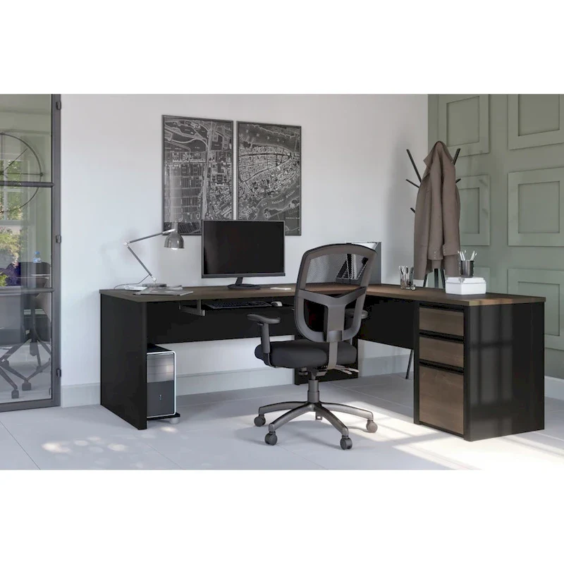 Connexion 72W L Shaped Desk with Storage Drawers