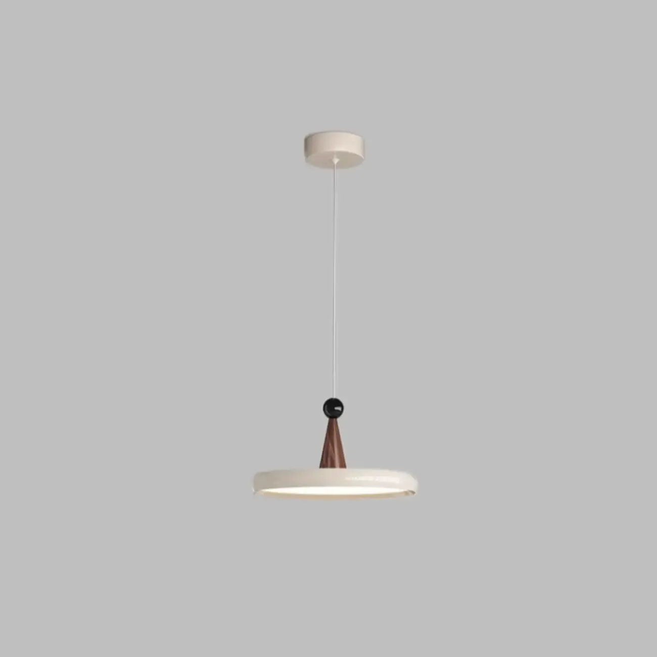 Modern Geometric Cream Acrylic Pendant Light with Multi Dimming