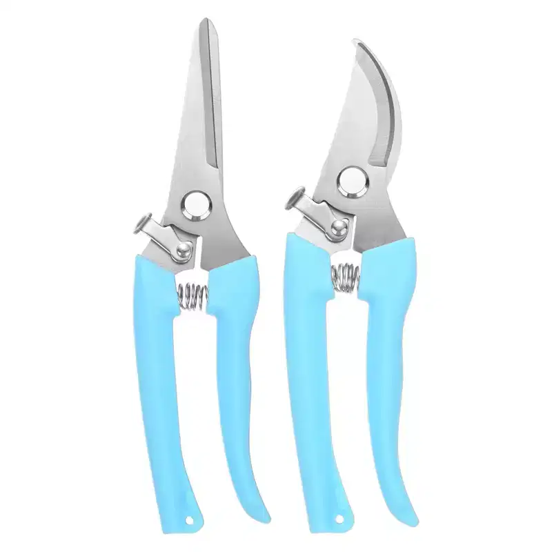 Unique Bargains Stainless Steel Durable Ergonomic Design Garden Scissors