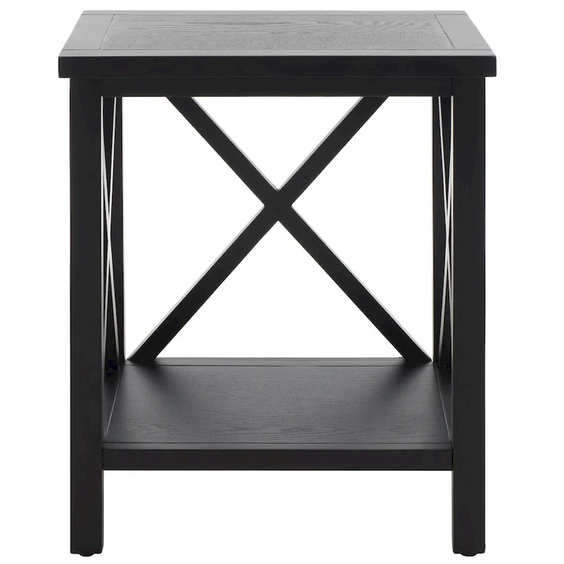 SAFAVIEH Yasumi White Cross Back End Table - 18.1 x 13.4 x 21.5 - 18Wx13Dx22H