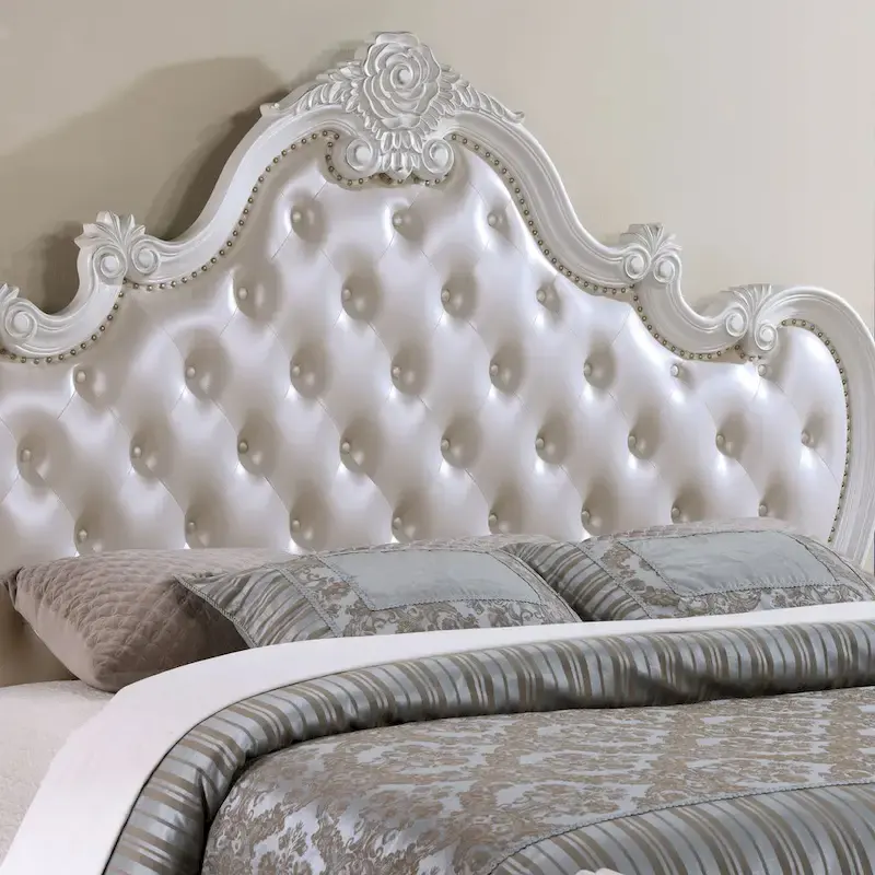 Furniture of America Eugene Traditional 6-Piece Solid Wood Panel Bedroom Set