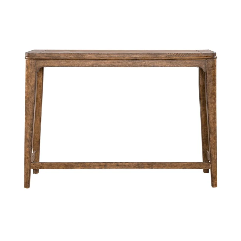 Rustic Brown Narrow Console Bar Table, 55 Inch Sofa Table