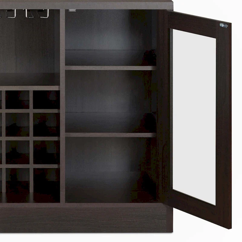 Espresso Finish Wine Cabinet