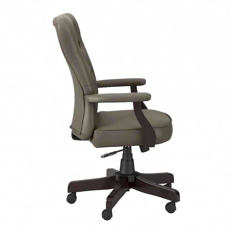 Key West High Back Tufted Office Chair with Arms by Bush Furniture