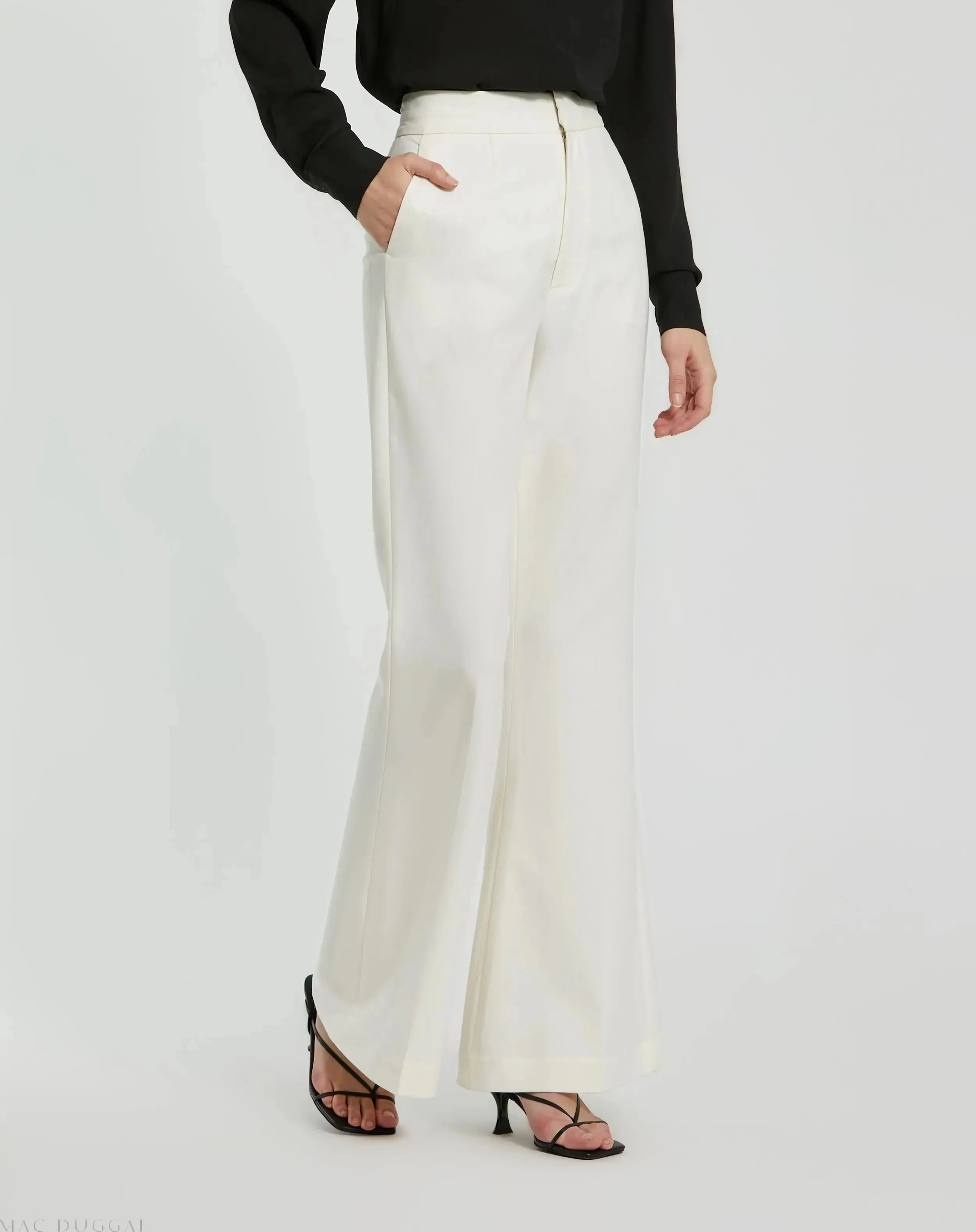 Classic Crepe Flared Trouser Pant - FINAL SALE