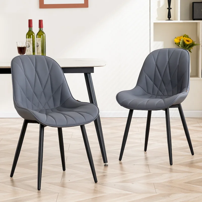 Upholstered Dining Chairs Set of 2 Modern Kitchen Chairs