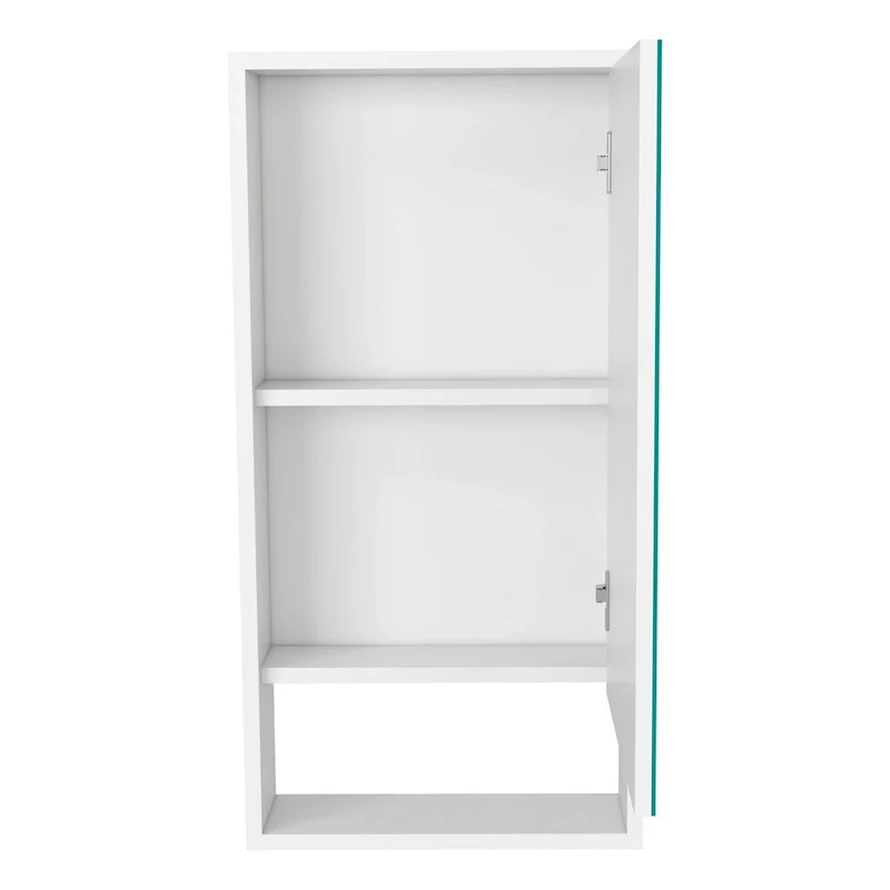 Medicine Cabinet Irvine, One External Shelf, White Finish,High quality and durable