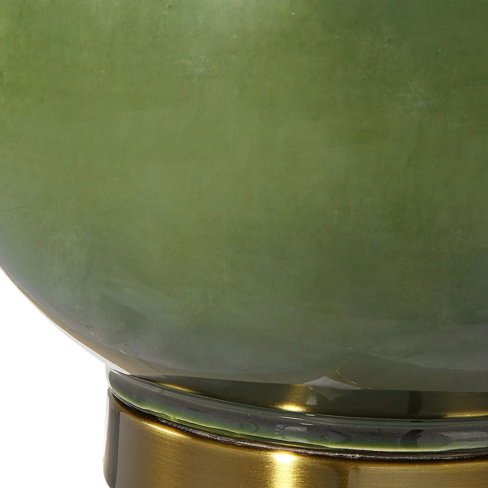 Gourd Table Lamp, Green