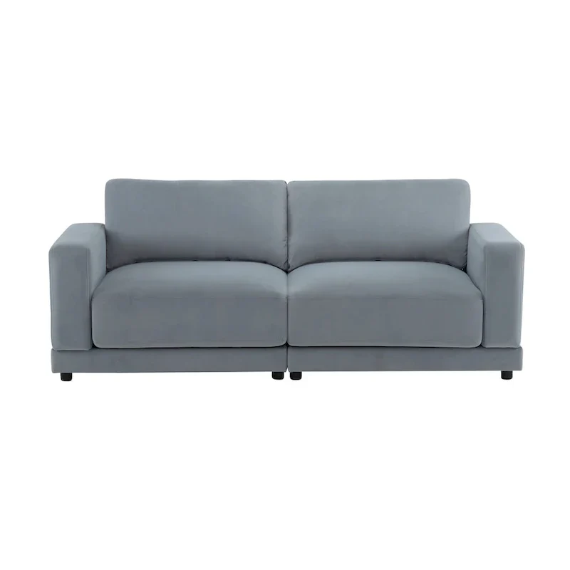 Christopher Knight Home - Grace 81 Modern Upholstery Sofa Loveseat with Square Arms