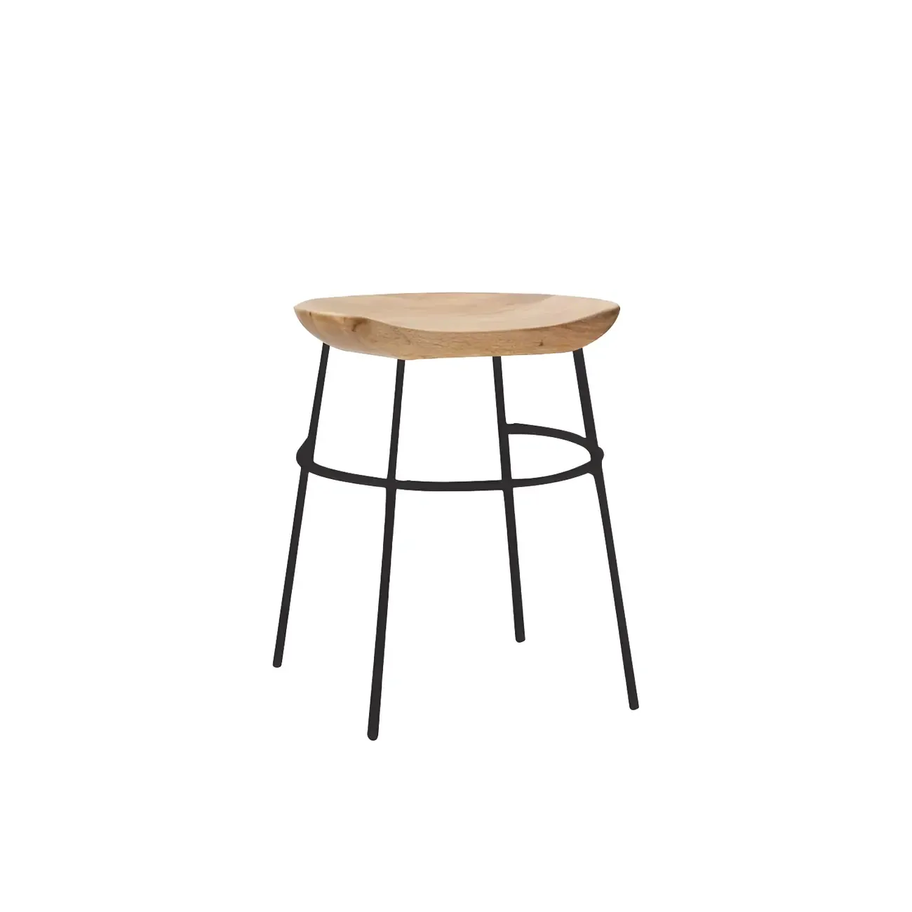 Modern Solid Wood Counter Height Bar Stools