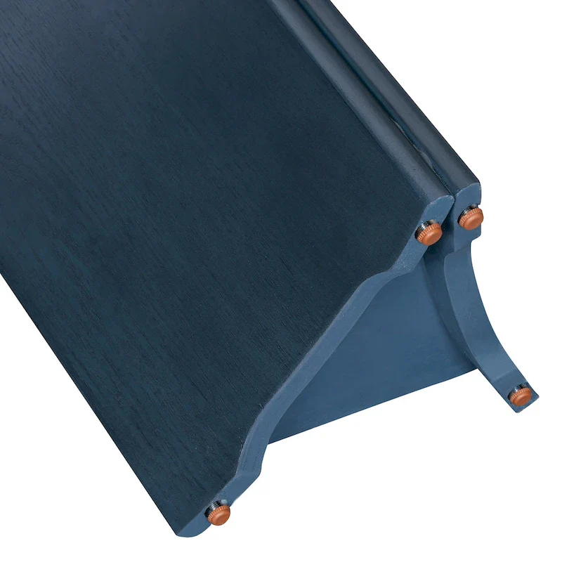 53.9  Console Table with Faux Marble Top & Wood Base