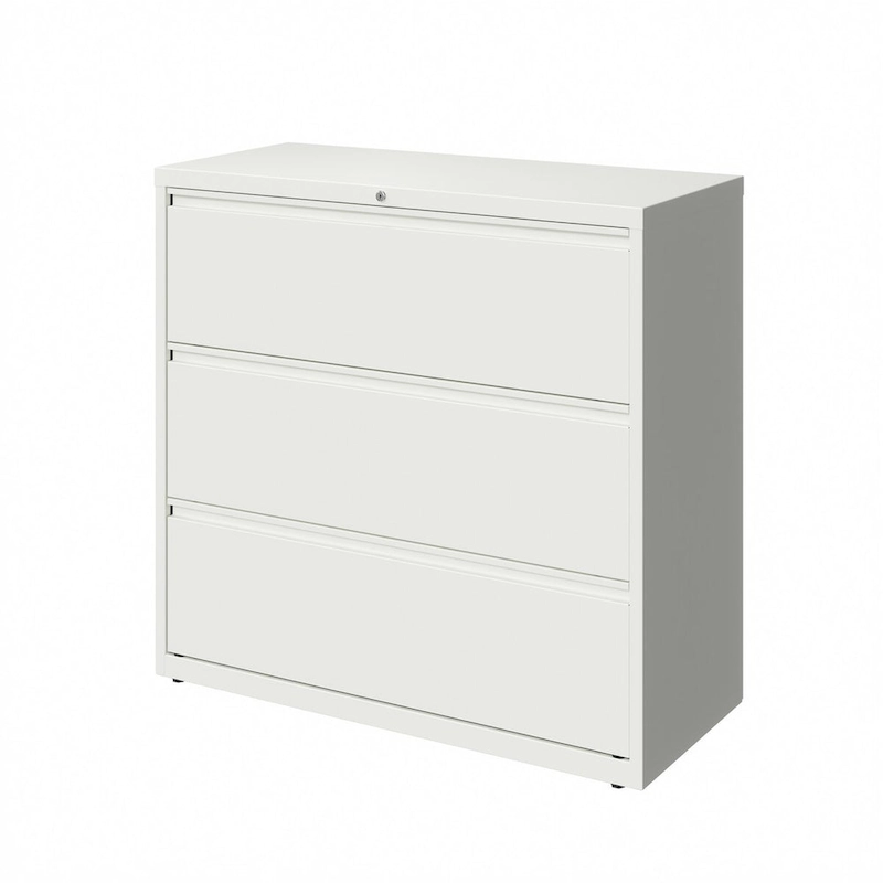 Hirsh 42-in Wide HL10000 Series 3 Drawer Lateral File Cabinet, White