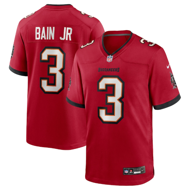 Tampa Bay Buccaneers Rueben Bain Jr. Red 2026 Draft First Round Pick No. 15 Team Jersey