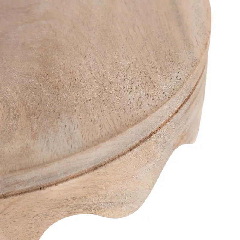 Kate and Laurel Fairlee Wavy Wood Tray - 12x12