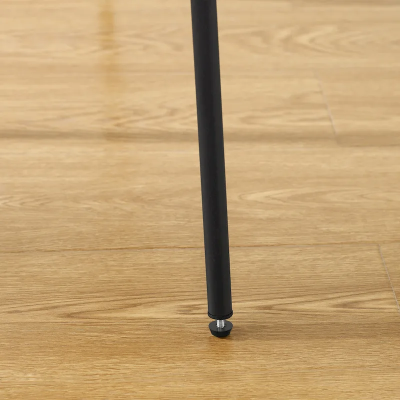 Set of 2 Mid-century PU Leather Bentwood Dining Chairs