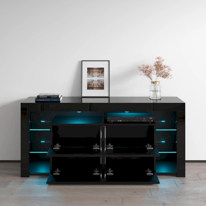 Meble Furniture Minelli Modern 61-inch Glossy TV Stand