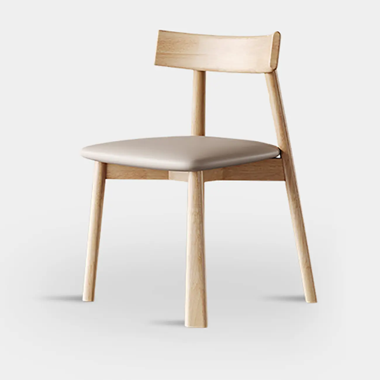 Modern Faux Leather Upholstered Low Back Dining Chair