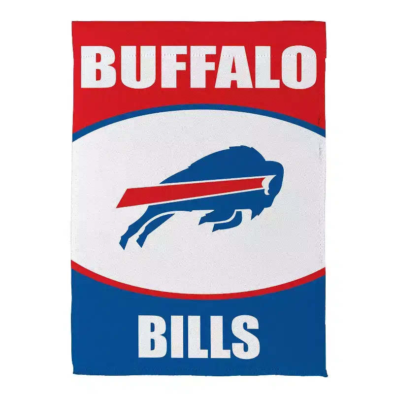 NFL Buffalo Bills Garden Flag 12x18 Double Sided, Officially Licensed Sports Flags For Outside, Indoor and Outdoor Flags for Football Fans