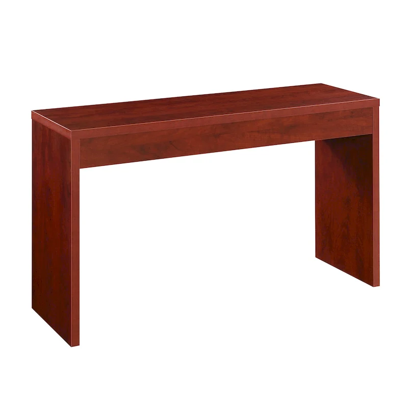 Espresso/White/Black Modern Melamine Console Table & Desk, 1-Person