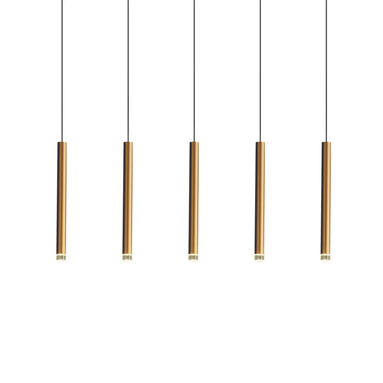 Modern Gold Metal Acrylic Geometry LED Pendant Light