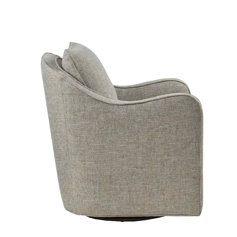 Madison Park Betty Upholstered Swivel Curved Armchair