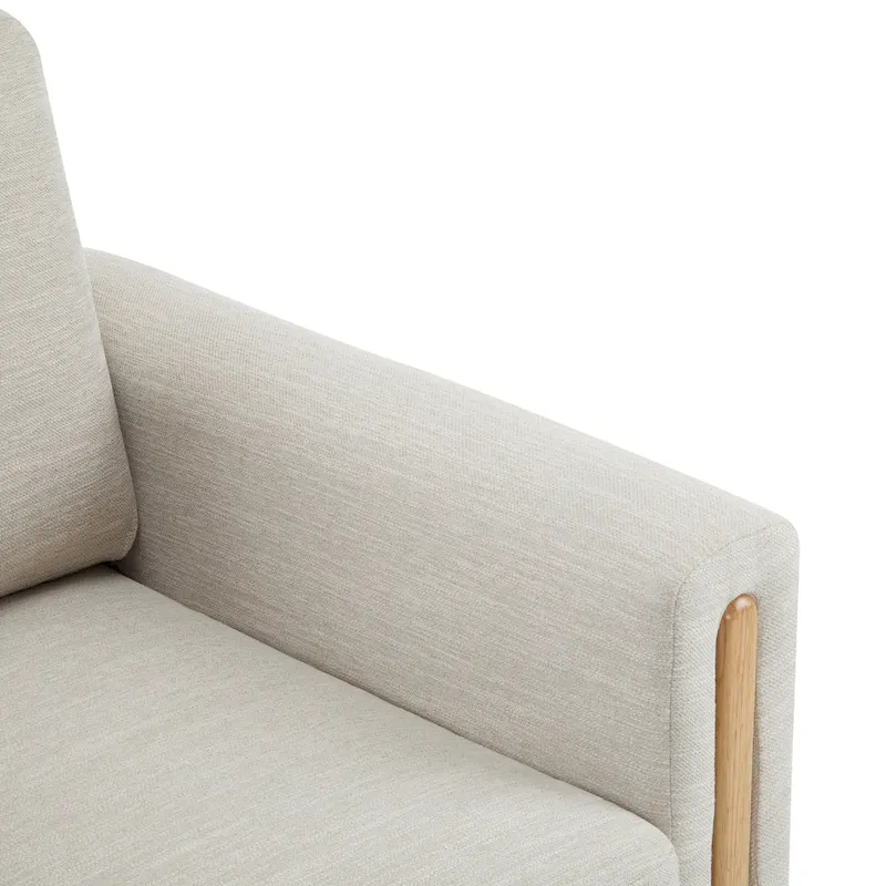 Christopher Knight Home - Harmonia Upholstered Armchair with Solid Wood Frame and Plush Cushioning