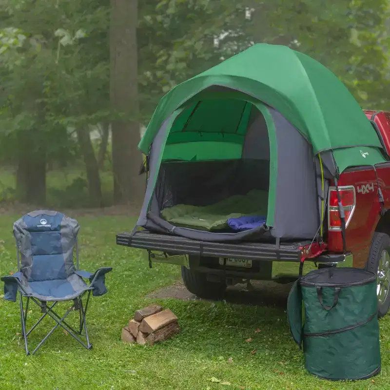 Wakeman Outdoors 5.5 to 6ft Truck Bed Tent, Green