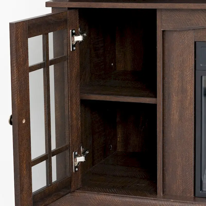 TVstand with electronicfireplace and remote control