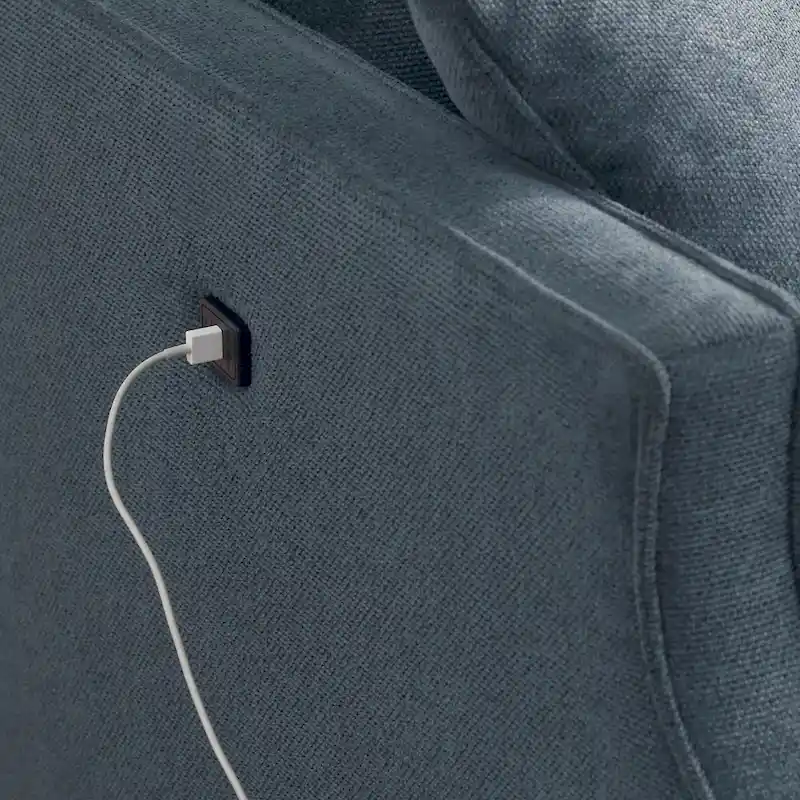 2 Seater Loveseat,USB Charge