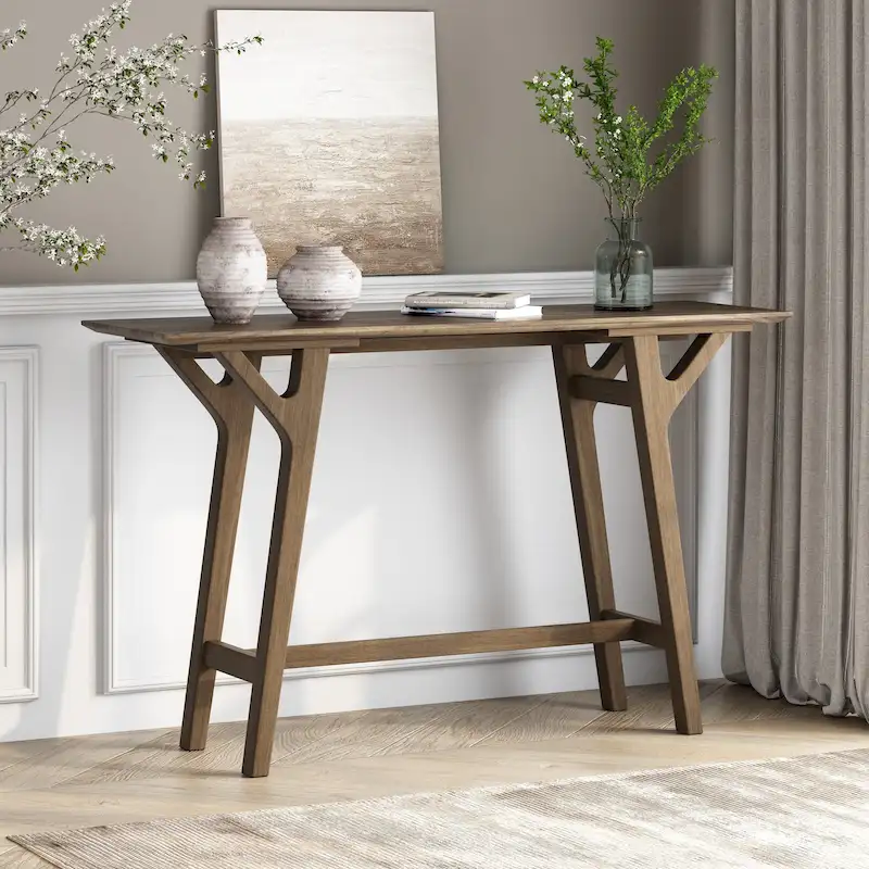 Divo Rubberwood Console Table by Christopher Knight Home