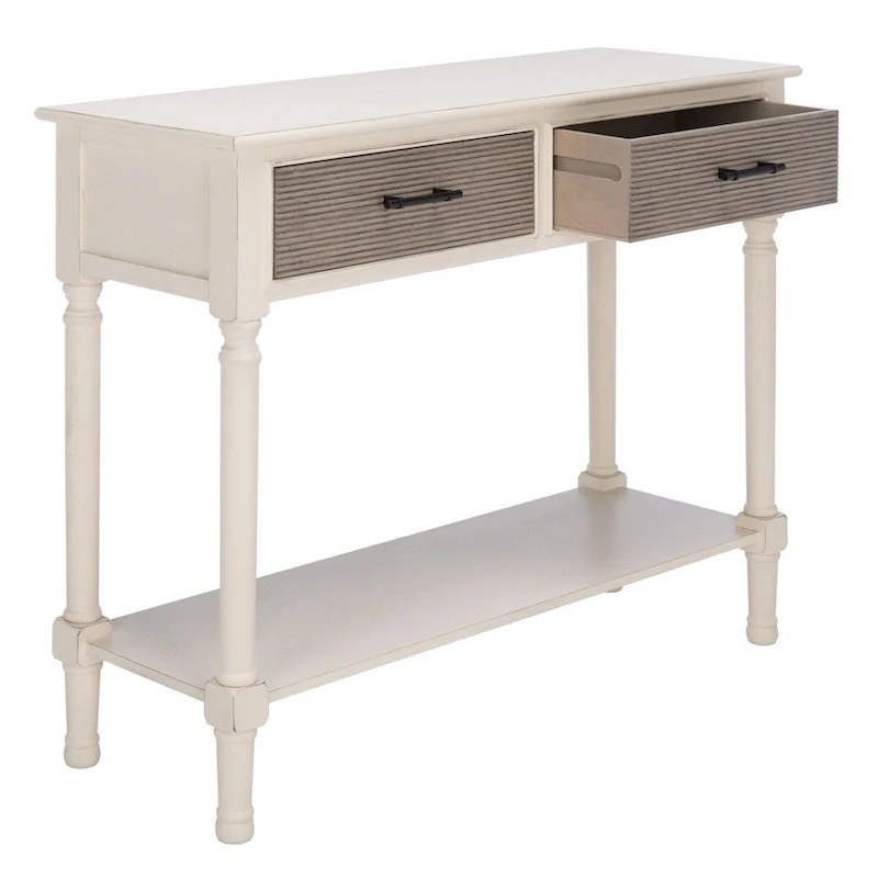 SAFAVIEH Sinda 2-Drawer Console Table - 35.5 W x 13 L x 29.5 H - 36Wx13Dx30H