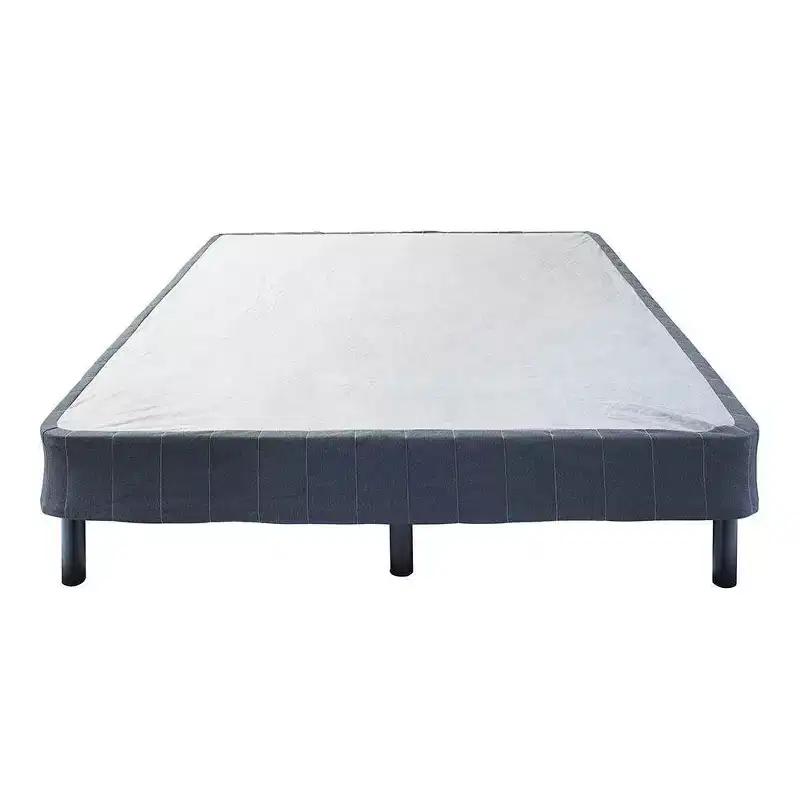 Hollywood Bed Frame Emerge Foldable Mattress Foundation with Attachable Legs Black