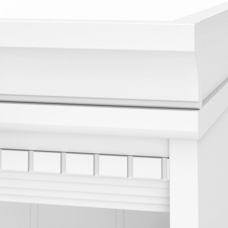 Fairview Antique White 5-shelf Bookcase - Antique - 29.57L x 12.09W x 68.94H