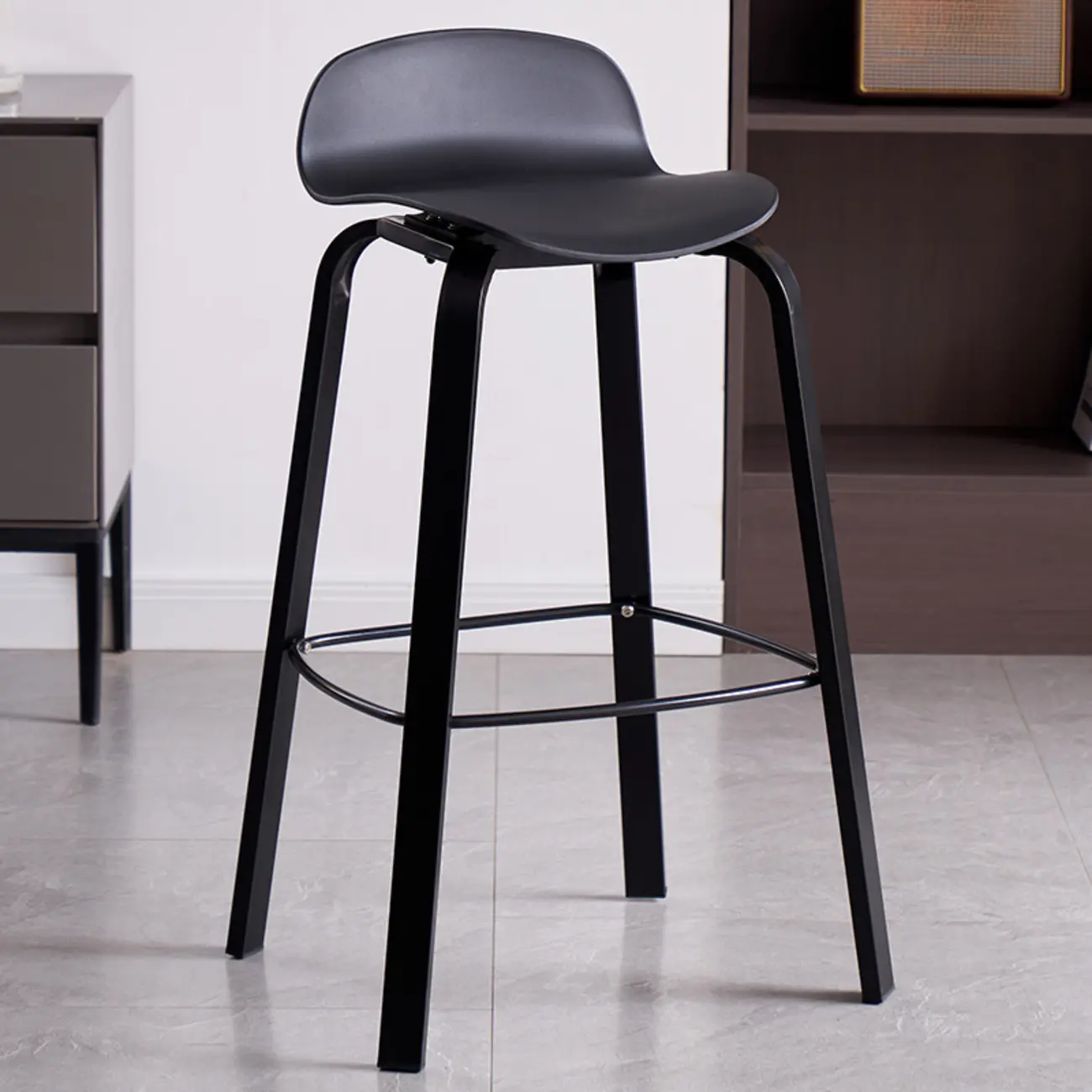 Bar Height Modern Plastic Armless Bar Stools