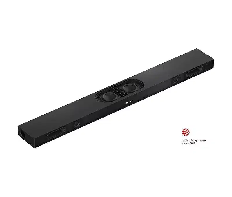 Sharp HT-SBW420 2.1-Channel Soundbar with Built-In Subwoofer Wi-Fi & Bluetooth Streaming Virtual 3D Sound Slim 100 cm Design