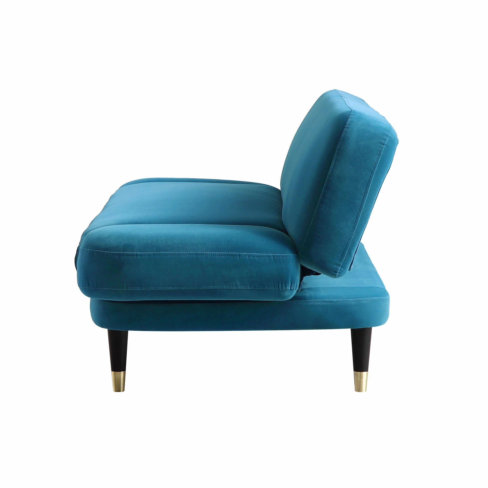 2-Seater Sofa Bed, Teal Velvet