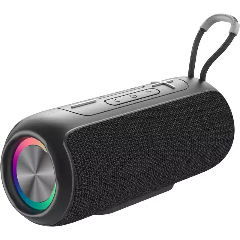 Worryfree Gadgets Wireless Portable Waterproof Bluetooth Speaker with RGB Lights
