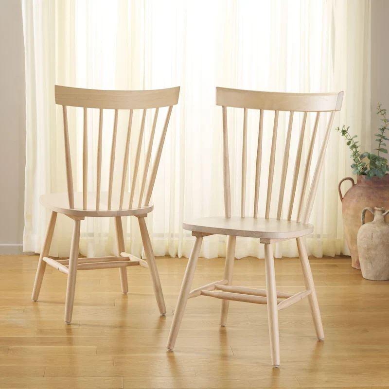 SAFAVIEH Suhair Spindle Farmhouse Dining Chair (Set of 2) - 20.5 x 21 x 36 - 21W x 21D x 36H