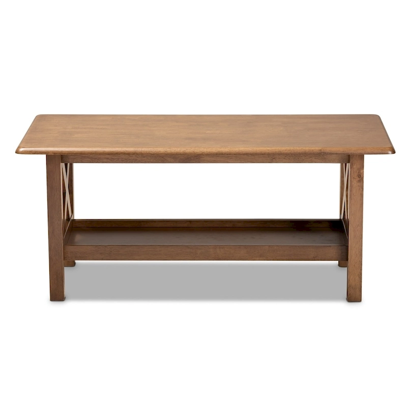 Copper Grove Ruanbay Walnut Brown Coffee Table