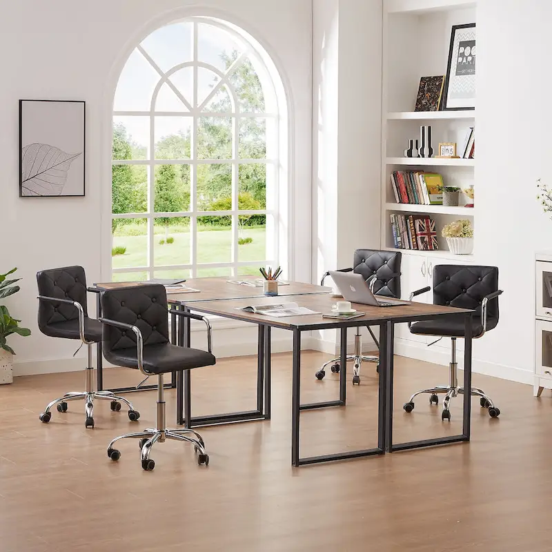 Home Office Desk Chairs 360 Swivel Height-Adjustable Accent Chair