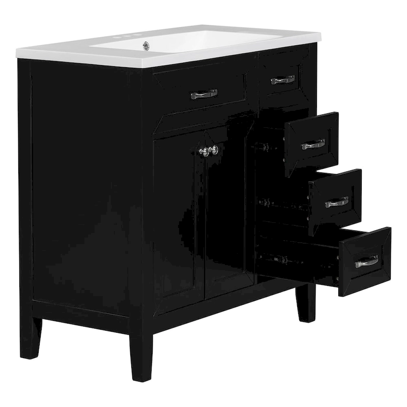 Bathroom Cabinet with Drawers and Sink Combo