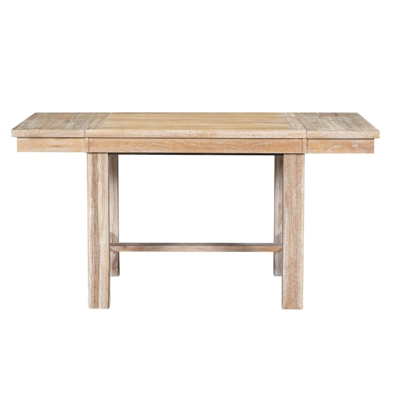 6-Piece Dining Kitchen Table Set, Extendable Wood Dining Table, 4 Upholstered Dining Chairs and Bench, Two 11 Removable Leaf