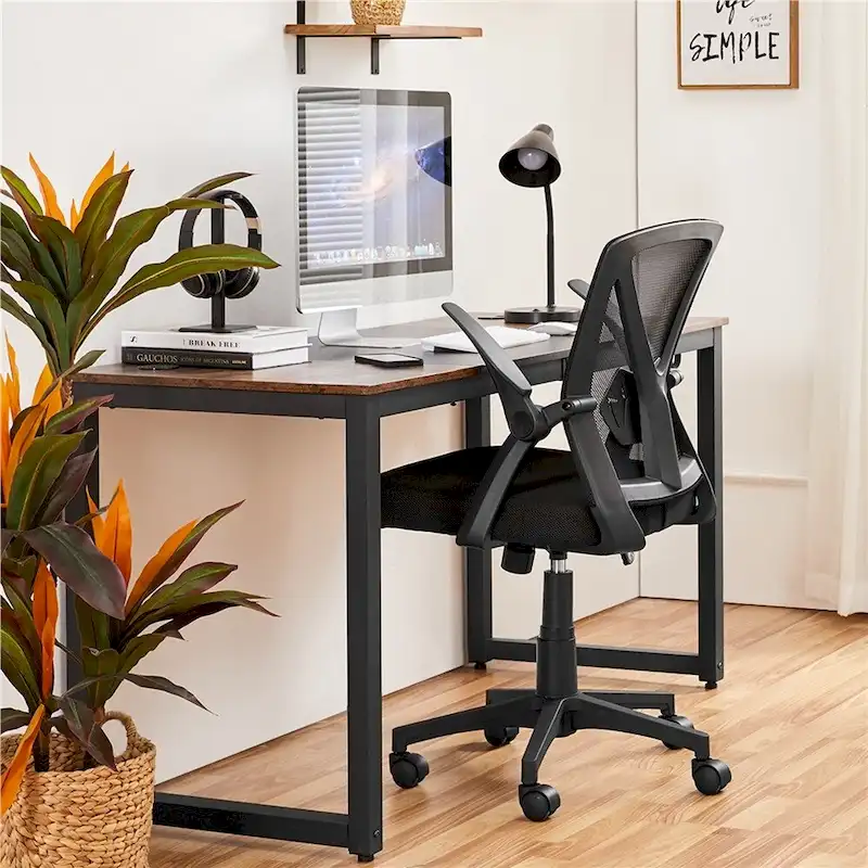 Mesh Office Chair with Flip-up Armrests