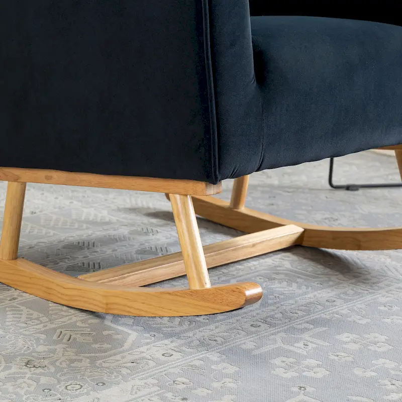 Tufted Rocking Chair Single Sofa Accent Rocker