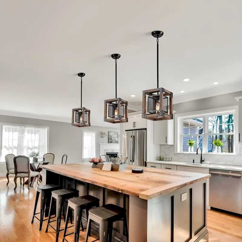 Ancient Style Pendant Chandelier (Brown/Black) Dempster - 1 Light